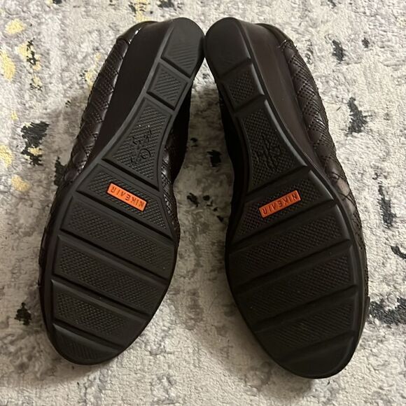 Cole Haan Nike Air brown wedge rounded toe shoes 8 - Picture 7 of 7